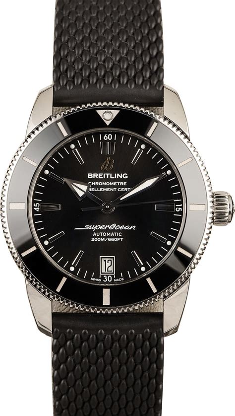 breitling meshband|Breitling watch with rubber strap.